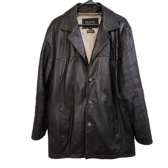 Wilsons Leather Other - Wilsons Leather Mens Pelle Studio Thinsulate Black Jacket Removable Vest Large